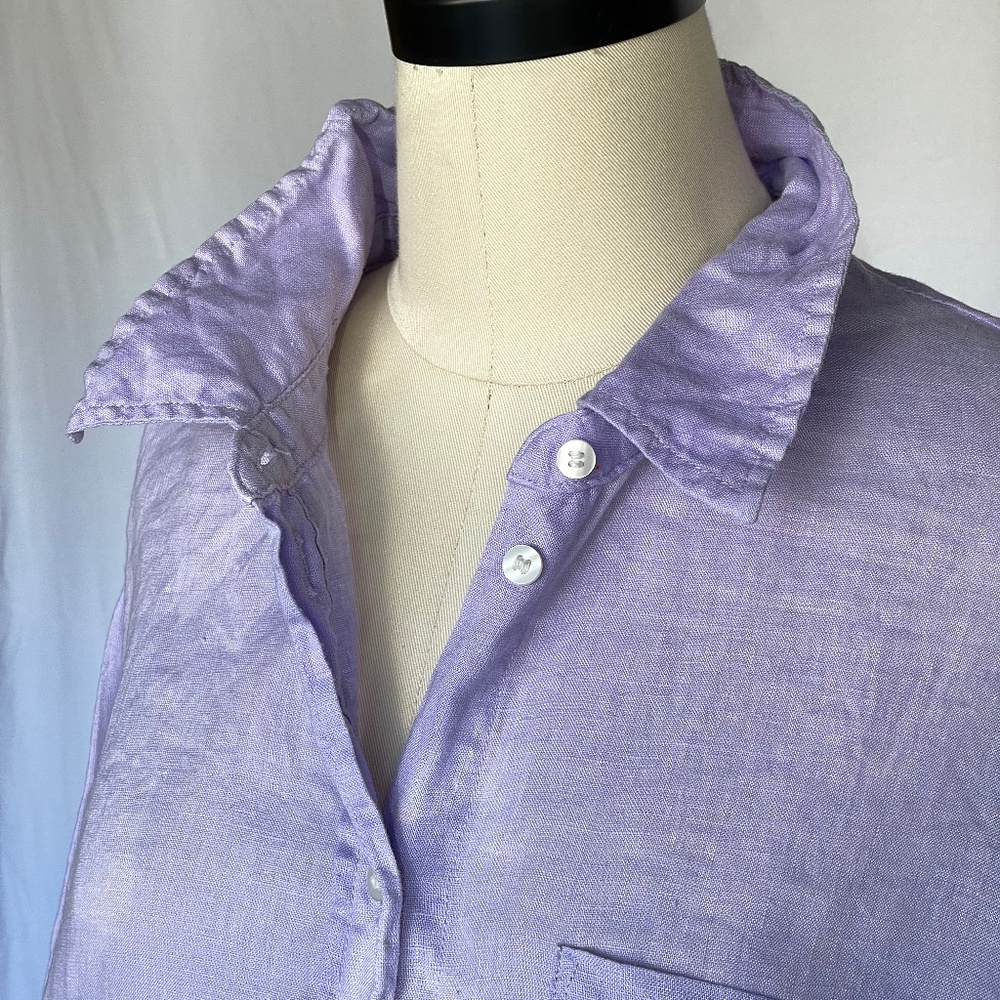 GAP 100% Linen Boyfriend shirt size XL
